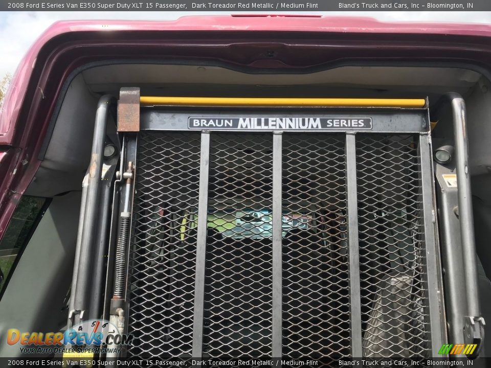 2008 Ford E Series Van E350 Super Duty XLT 15 Passenger Dark Toreador Red Metallic / Medium Flint Photo #8