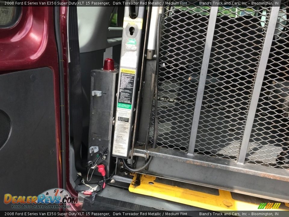 2008 Ford E Series Van E350 Super Duty XLT 15 Passenger Dark Toreador Red Metallic / Medium Flint Photo #9