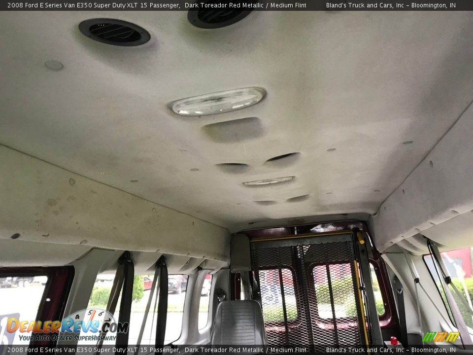2008 Ford E Series Van E350 Super Duty XLT 15 Passenger Dark Toreador Red Metallic / Medium Flint Photo #13