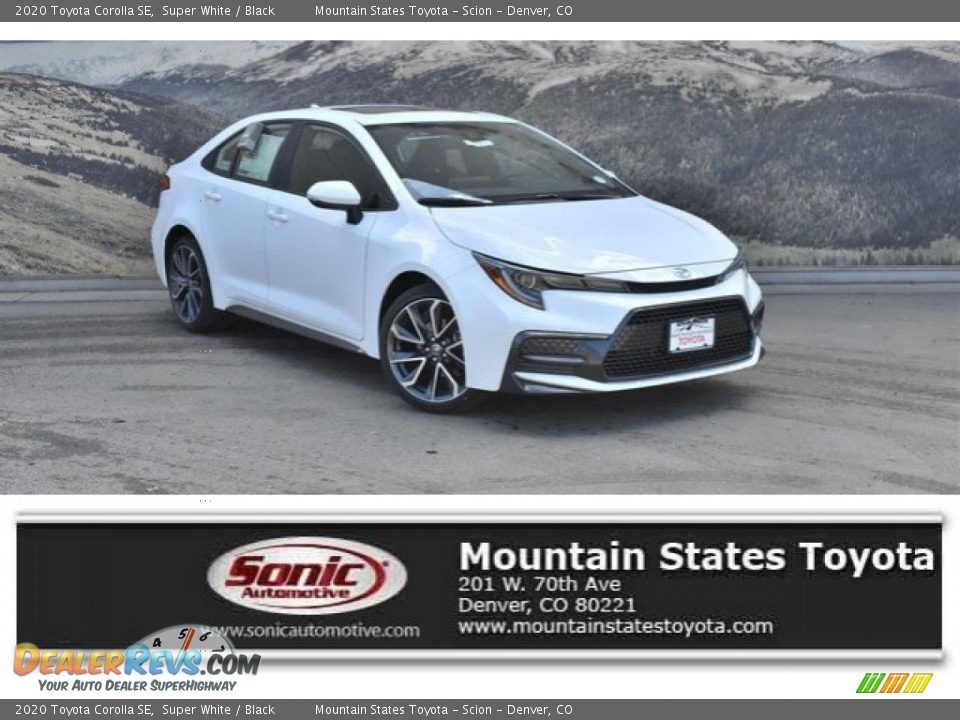 2020 Toyota Corolla SE Super White / Black Photo #1