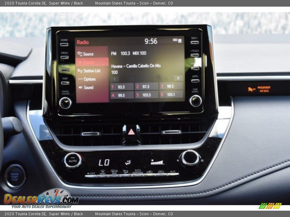 2020 Toyota Corolla SE Super White / Black Photo #9