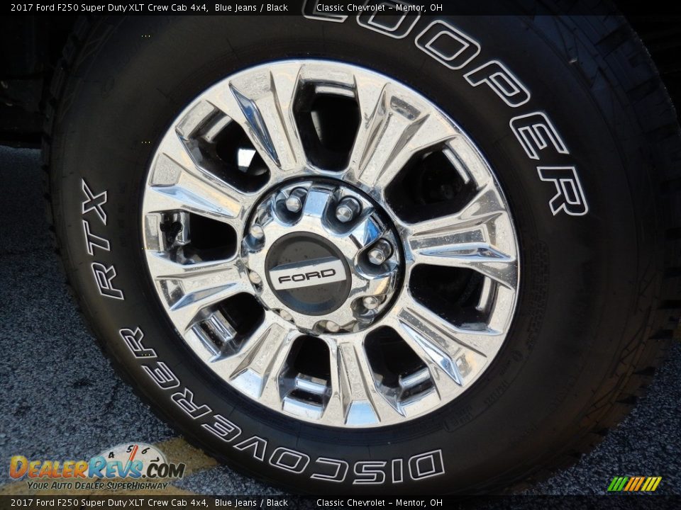 2017 Ford F250 Super Duty XLT Crew Cab 4x4 Blue Jeans / Black Photo #9