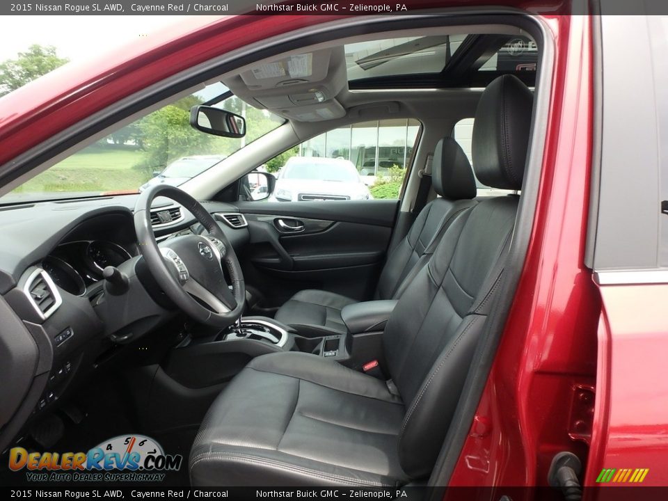 2015 Nissan Rogue SL AWD Cayenne Red / Charcoal Photo #15