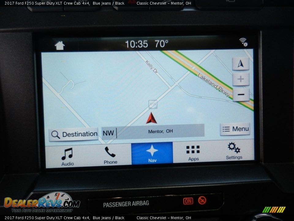 2017 Ford F250 Super Duty XLT Crew Cab 4x4 Blue Jeans / Black Photo #16