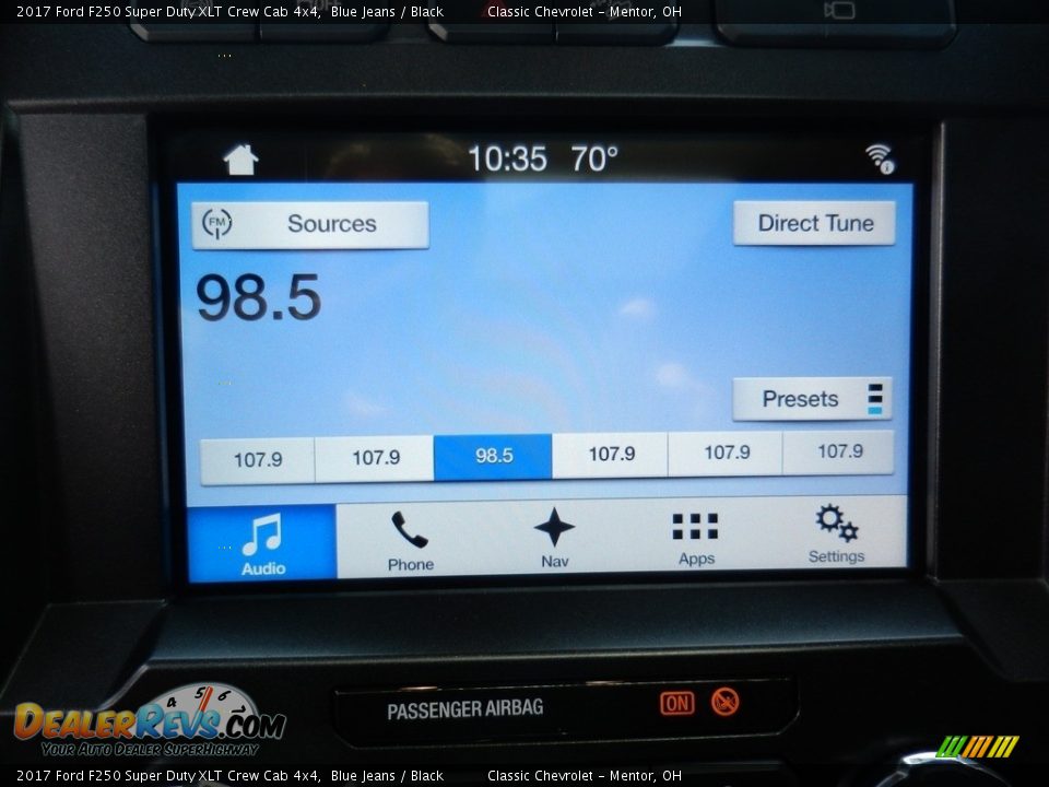 2017 Ford F250 Super Duty XLT Crew Cab 4x4 Blue Jeans / Black Photo #18