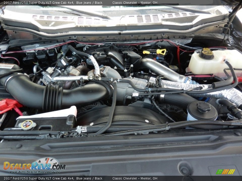 2017 Ford F250 Super Duty XLT Crew Cab 4x4 Blue Jeans / Black Photo #21
