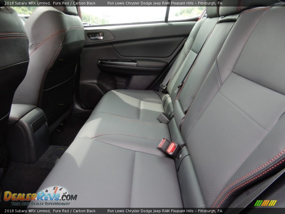 Rear Seat of 2018 Subaru WRX Limited Photo #12