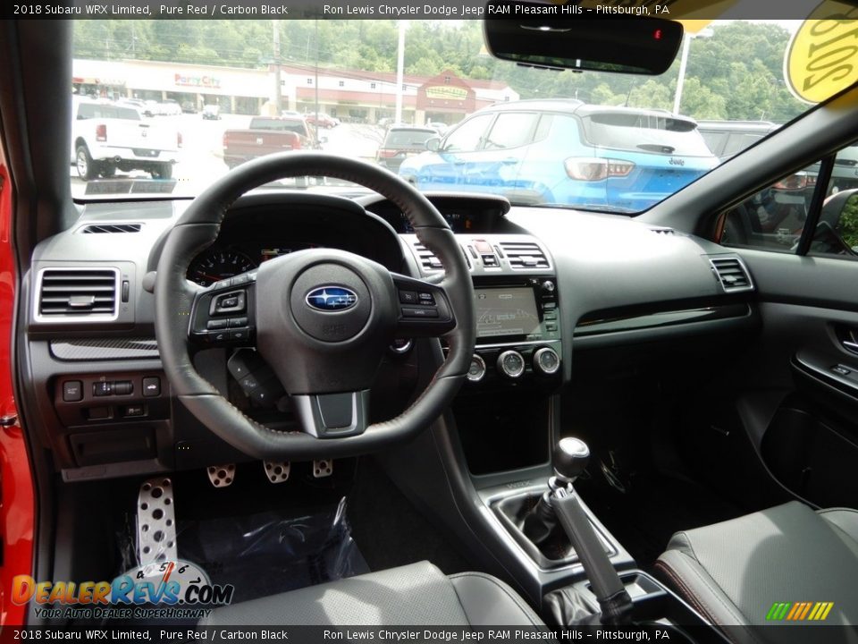 Carbon Black Interior - 2018 Subaru WRX Limited Photo #13