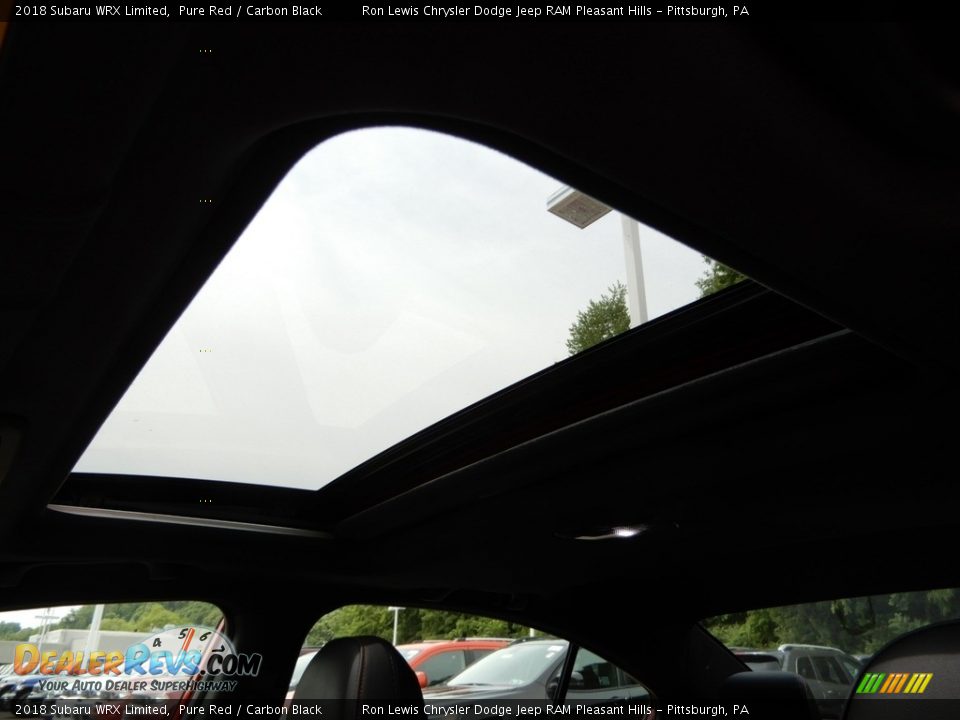 2018 Subaru WRX Limited Pure Red / Carbon Black Photo #17