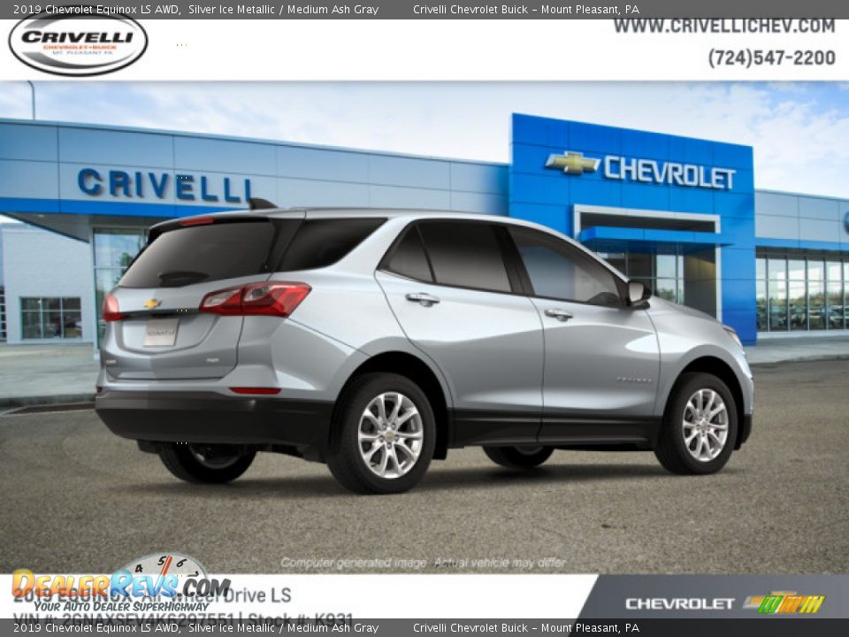 2019 Chevrolet Equinox LS AWD Silver Ice Metallic / Medium Ash Gray Photo #4