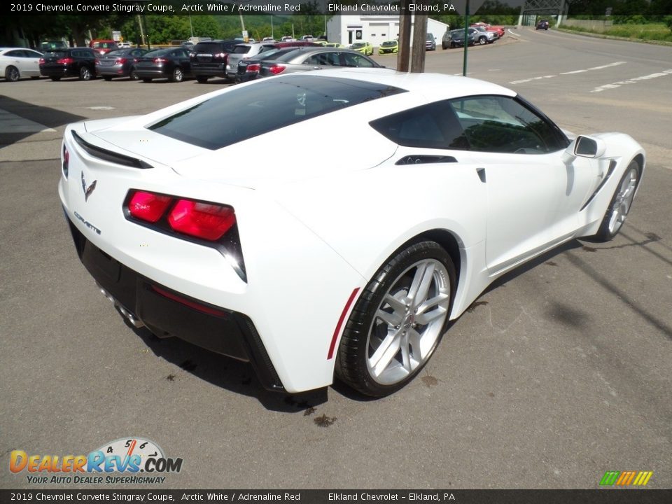 2019 Chevrolet Corvette Stingray Coupe Arctic White / Adrenaline Red Photo #11