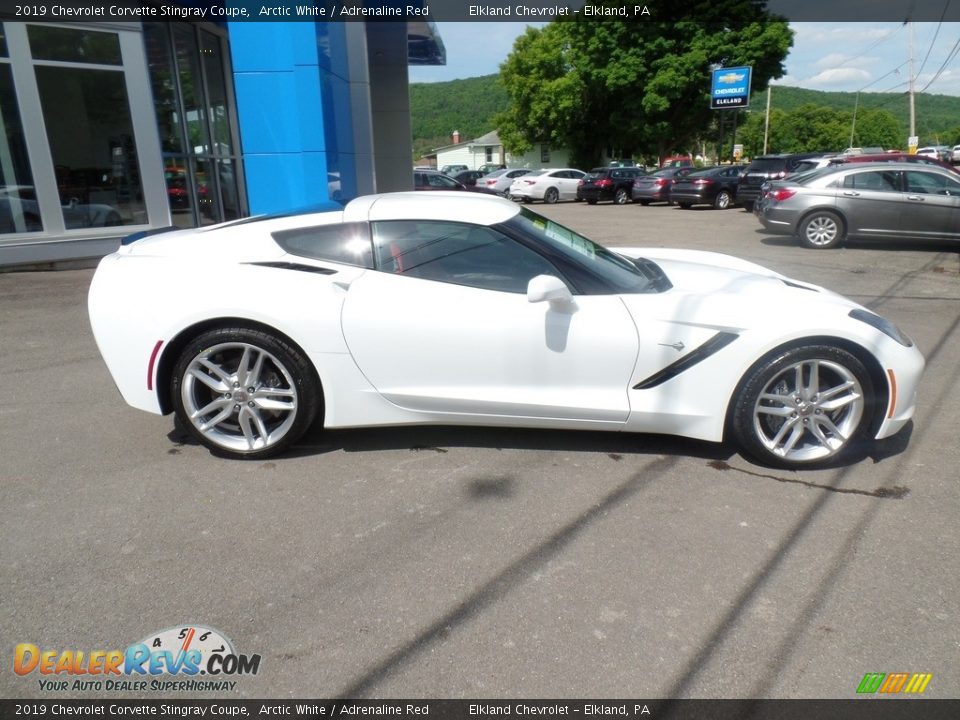 2019 Chevrolet Corvette Stingray Coupe Arctic White / Adrenaline Red Photo #16