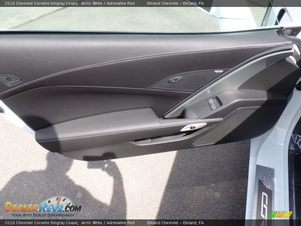 2019 Chevrolet Corvette Stingray Coupe Arctic White / Adrenaline Red Photo #20