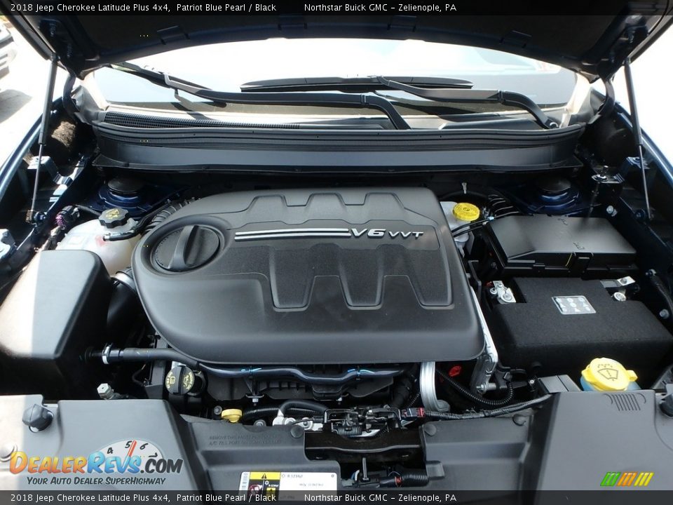 2018 Jeep Cherokee Latitude Plus 4x4 Patriot Blue Pearl / Black Photo #2