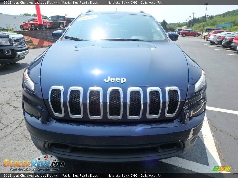 2018 Jeep Cherokee Latitude Plus 4x4 Patriot Blue Pearl / Black Photo #3