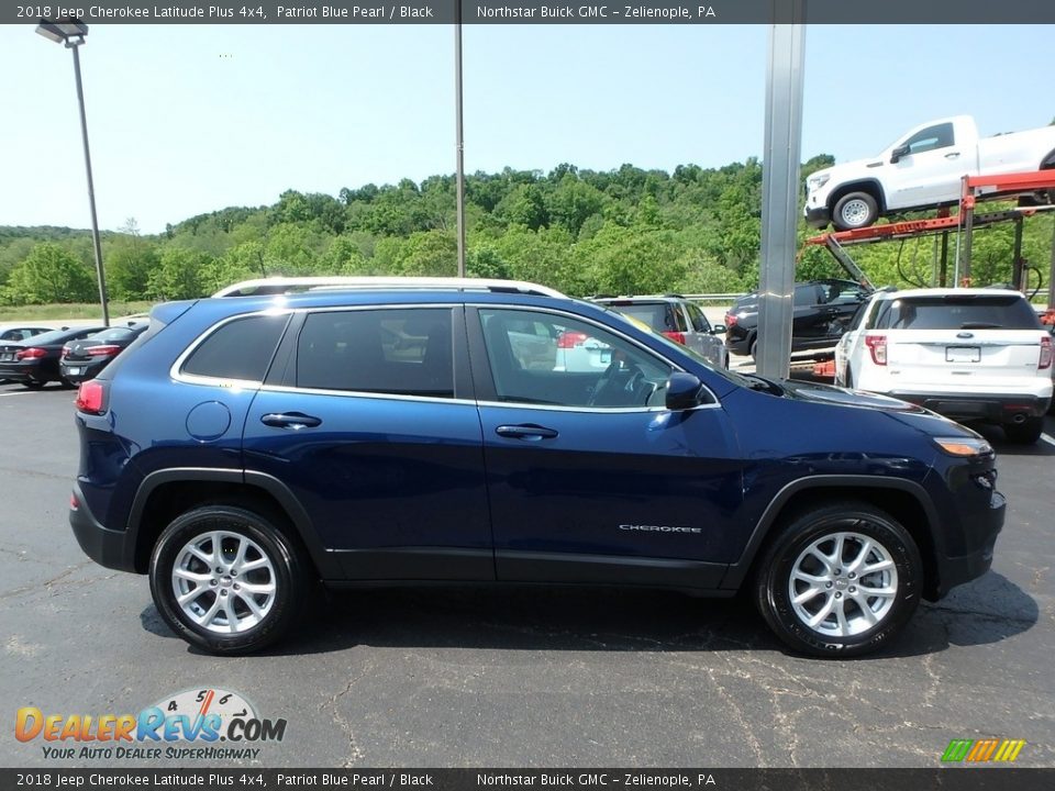 2018 Jeep Cherokee Latitude Plus 4x4 Patriot Blue Pearl / Black Photo #5