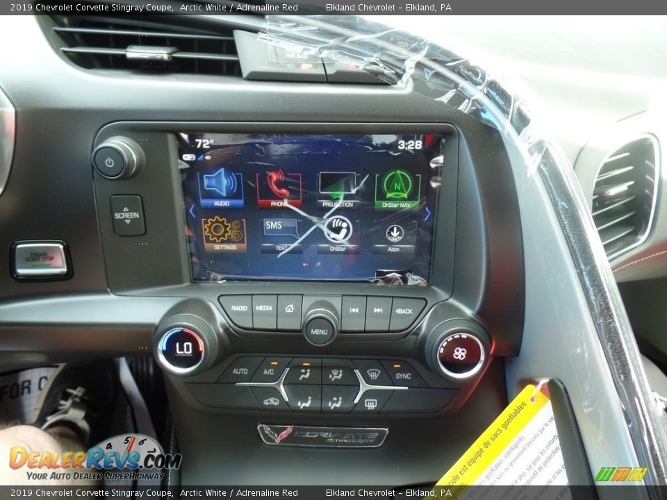 2019 Chevrolet Corvette Stingray Coupe Arctic White / Adrenaline Red Photo #28