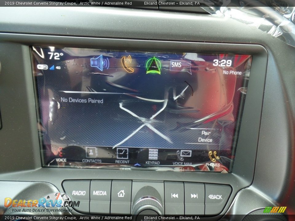 2019 Chevrolet Corvette Stingray Coupe Arctic White / Adrenaline Red Photo #31