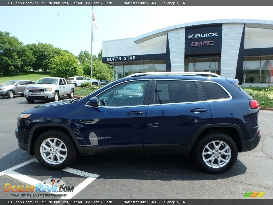 2018 Jeep Cherokee Latitude Plus 4x4 Patriot Blue Pearl / Black Photo #13