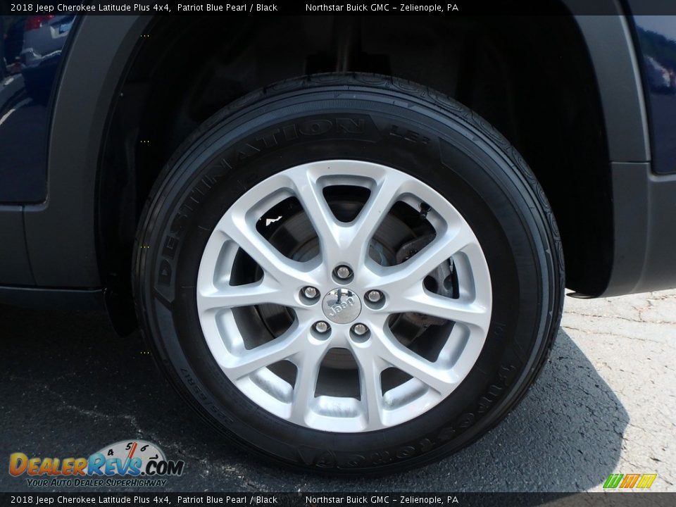 2018 Jeep Cherokee Latitude Plus 4x4 Patriot Blue Pearl / Black Photo #14