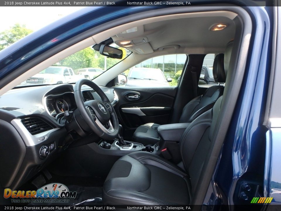 2018 Jeep Cherokee Latitude Plus 4x4 Patriot Blue Pearl / Black Photo #15