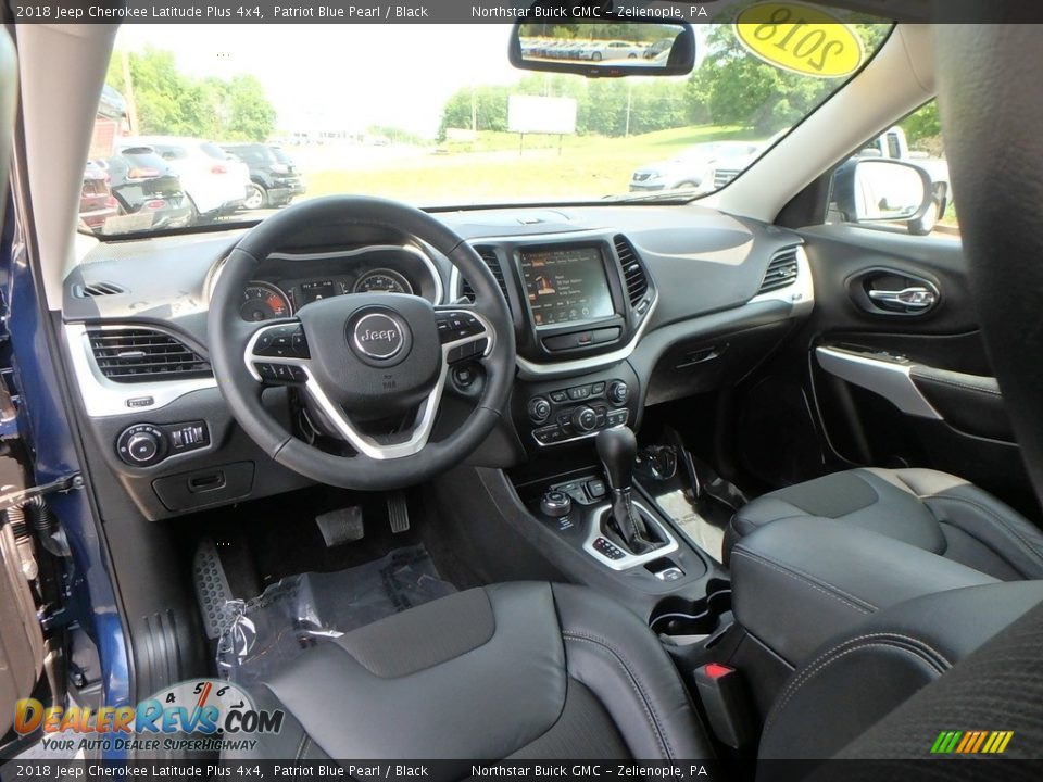 2018 Jeep Cherokee Latitude Plus 4x4 Patriot Blue Pearl / Black Photo #17