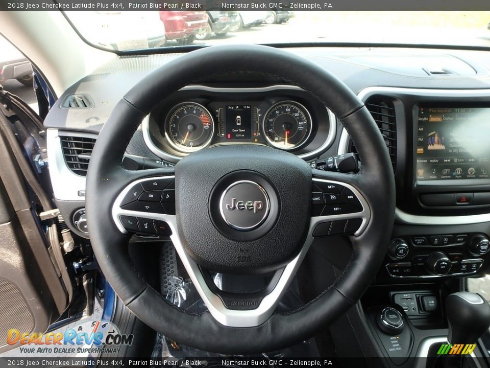 2018 Jeep Cherokee Latitude Plus 4x4 Patriot Blue Pearl / Black Photo #23