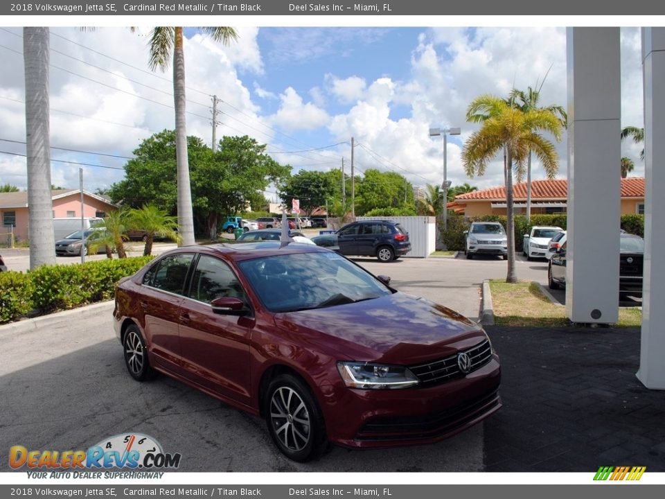 2018 Volkswagen Jetta SE Cardinal Red Metallic / Titan Black Photo #1