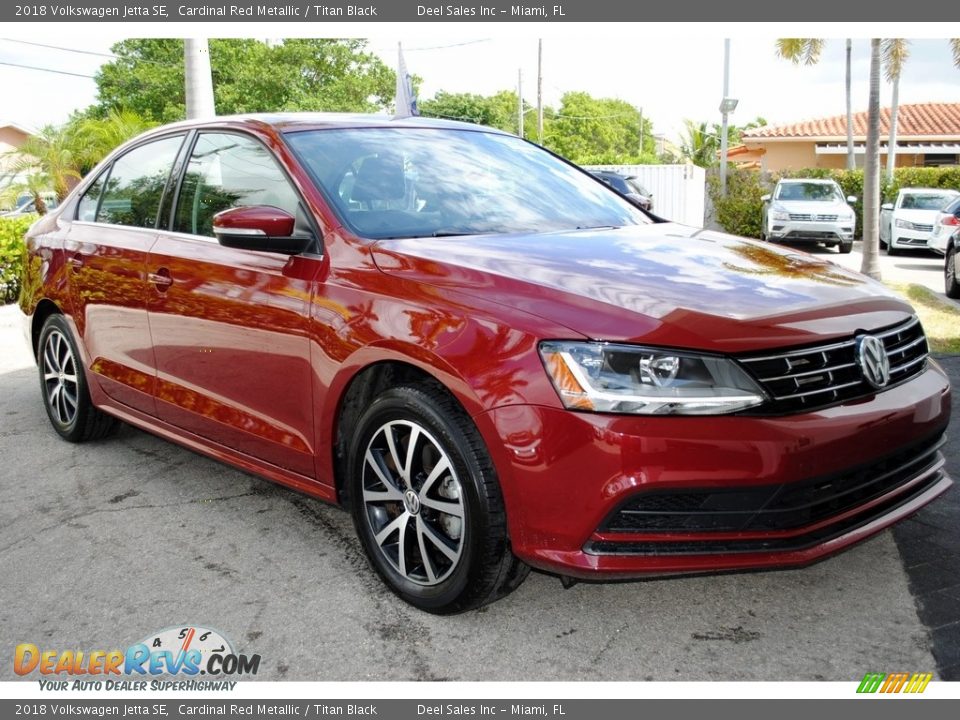 2018 Volkswagen Jetta SE Cardinal Red Metallic / Titan Black Photo #2