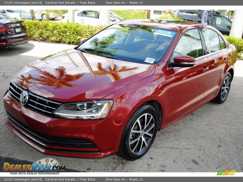 2018 Volkswagen Jetta SE Cardinal Red Metallic / Titan Black Photo #4