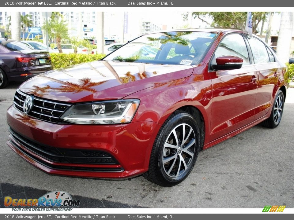 2018 Volkswagen Jetta SE Cardinal Red Metallic / Titan Black Photo #5