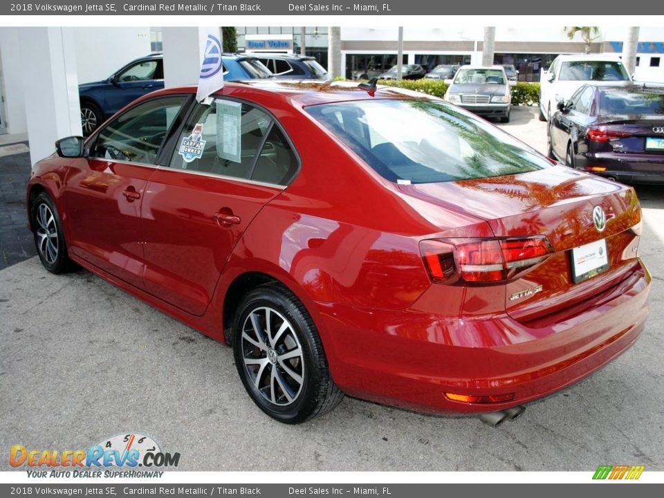 2018 Volkswagen Jetta SE Cardinal Red Metallic / Titan Black Photo #6