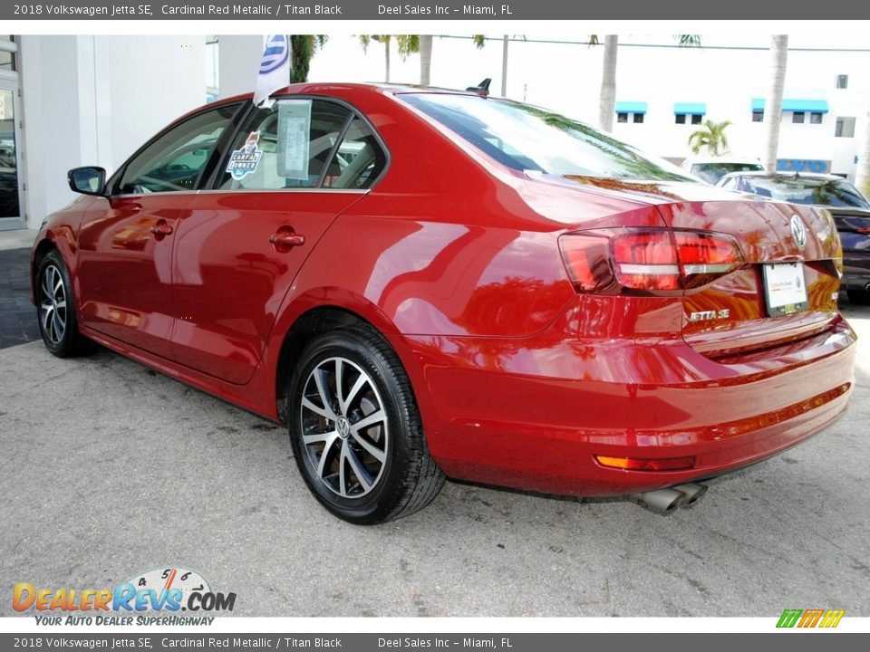 2018 Volkswagen Jetta SE Cardinal Red Metallic / Titan Black Photo #7