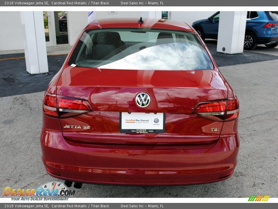 2018 Volkswagen Jetta SE Cardinal Red Metallic / Titan Black Photo #8