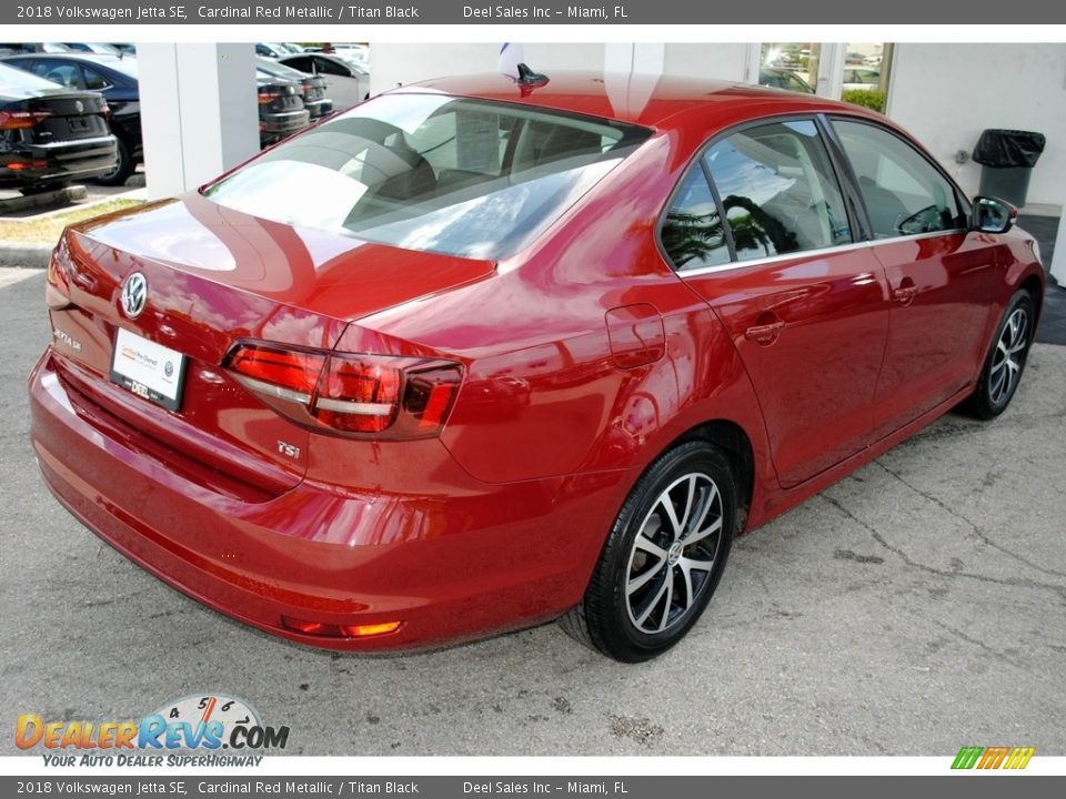 2018 Volkswagen Jetta SE Cardinal Red Metallic / Titan Black Photo #9