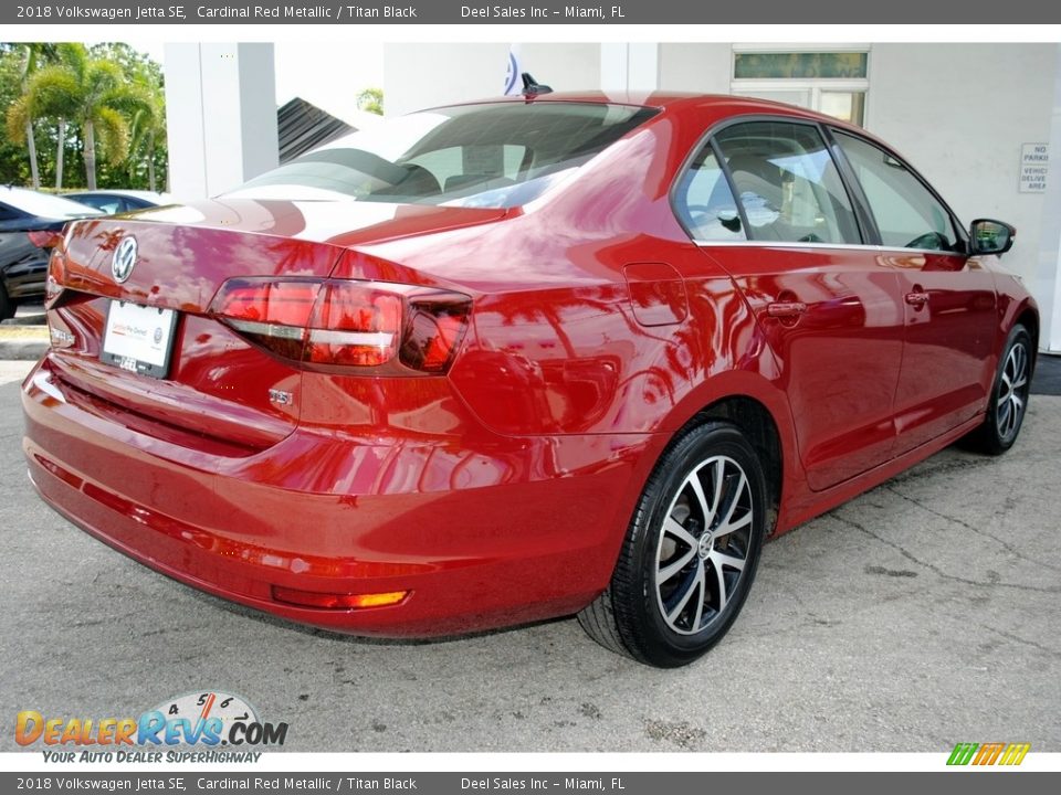2018 Volkswagen Jetta SE Cardinal Red Metallic / Titan Black Photo #10