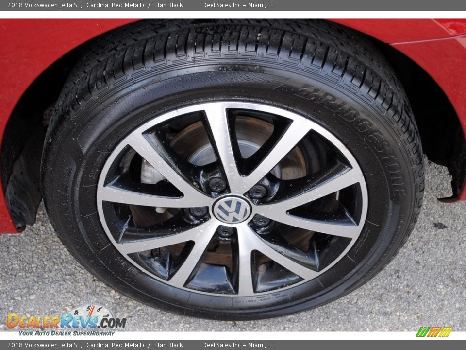 2018 Volkswagen Jetta SE Cardinal Red Metallic / Titan Black Photo #11