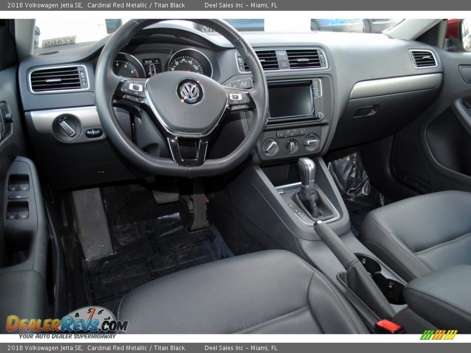 2018 Volkswagen Jetta SE Cardinal Red Metallic / Titan Black Photo #13
