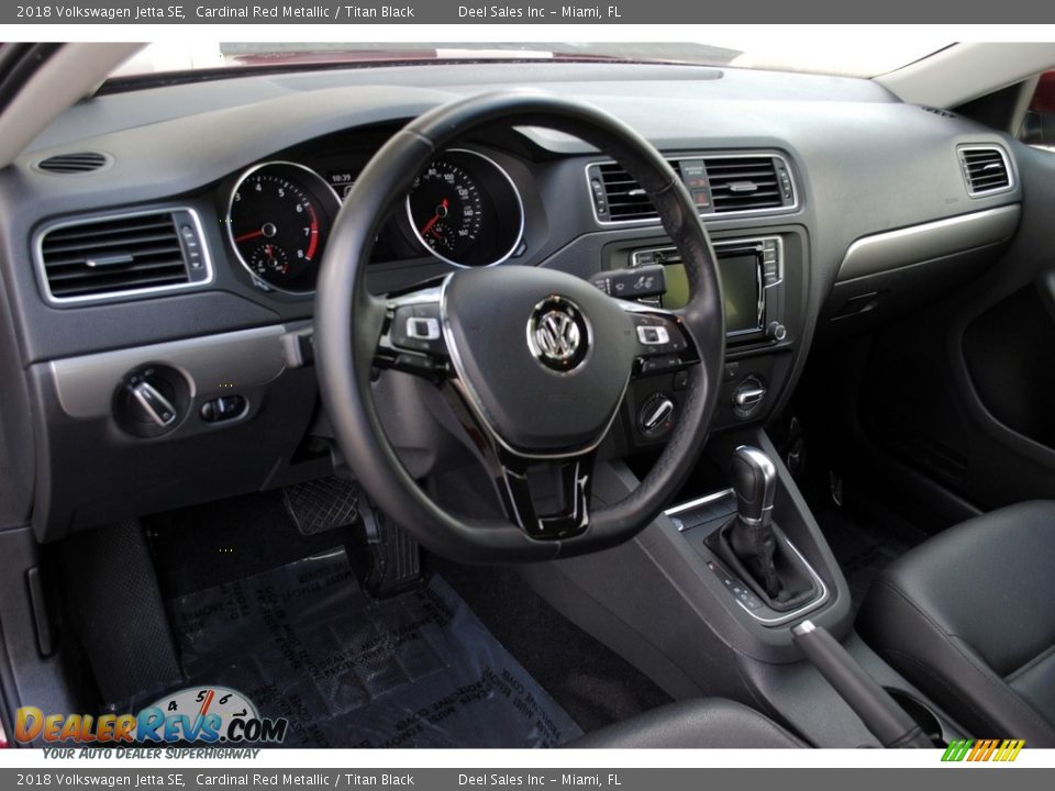 2018 Volkswagen Jetta SE Cardinal Red Metallic / Titan Black Photo #16