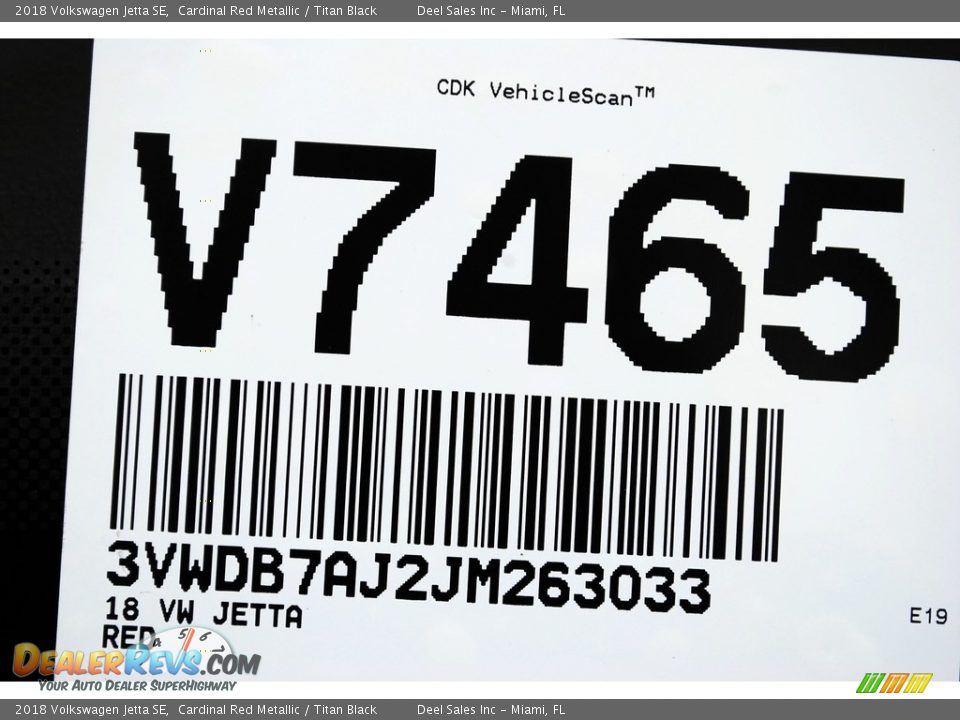 2018 Volkswagen Jetta SE Cardinal Red Metallic / Titan Black Photo #20