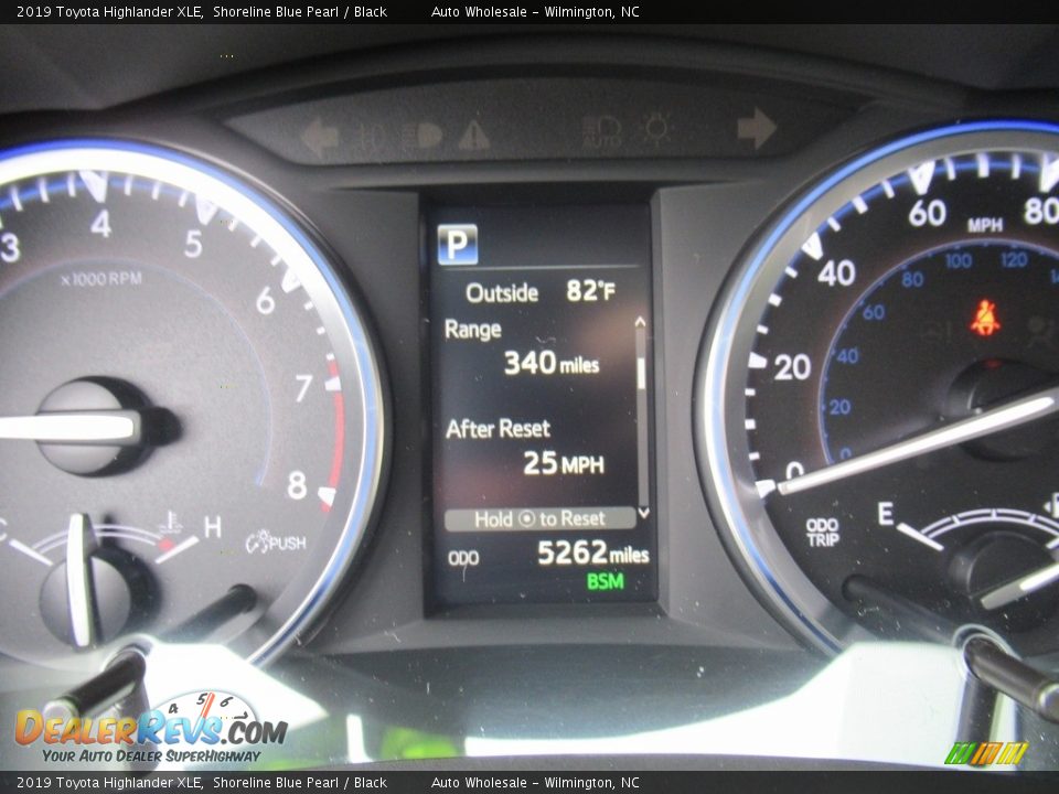 2019 Toyota Highlander XLE Shoreline Blue Pearl / Black Photo #15