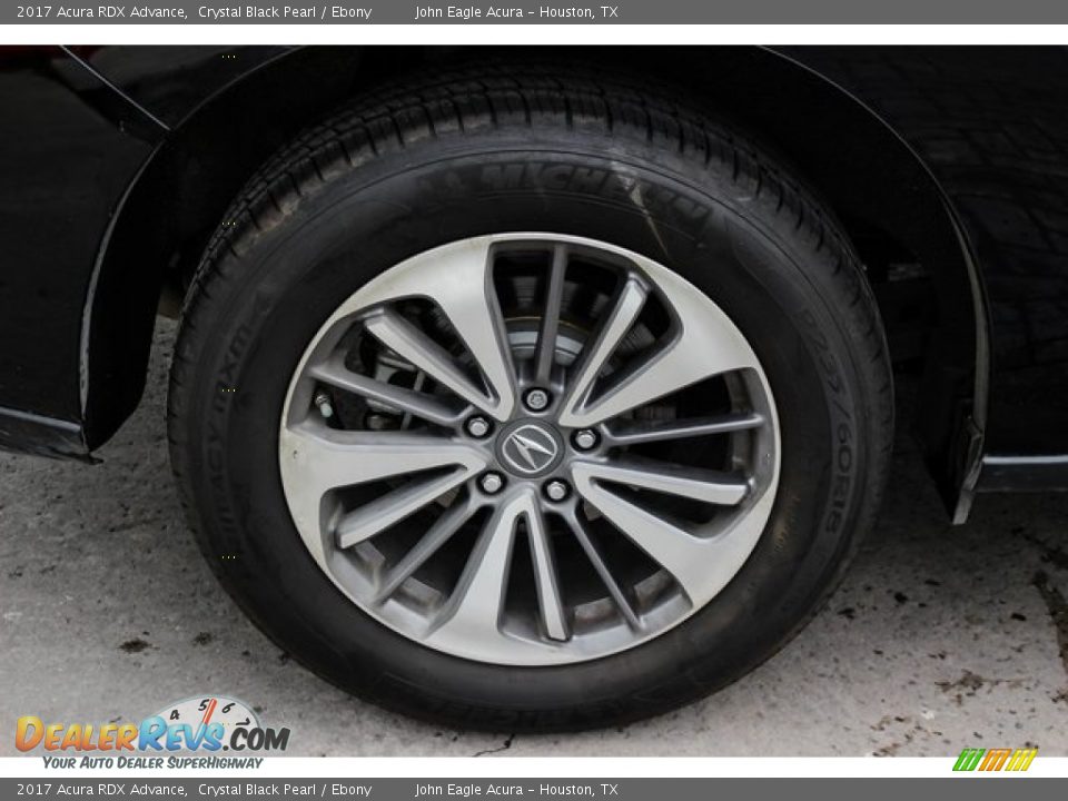 2017 Acura RDX Advance Crystal Black Pearl / Ebony Photo #11