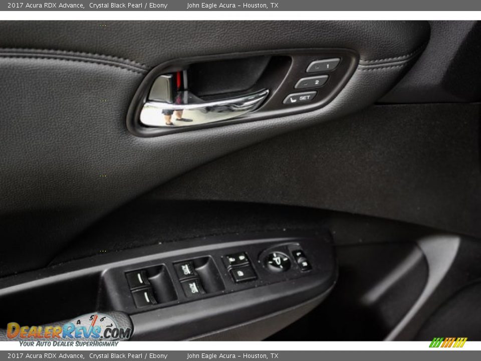 2017 Acura RDX Advance Crystal Black Pearl / Ebony Photo #12