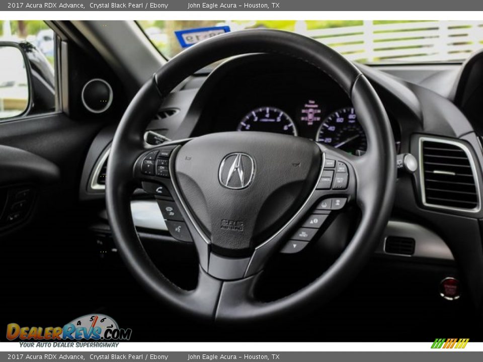 2017 Acura RDX Advance Crystal Black Pearl / Ebony Photo #26