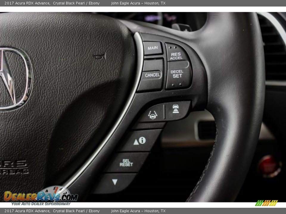 2017 Acura RDX Advance Crystal Black Pearl / Ebony Photo #31