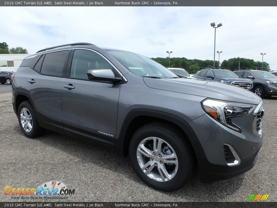2019 GMC Terrain SLE AWD Satin Steel Metallic / Jet Black Photo #3