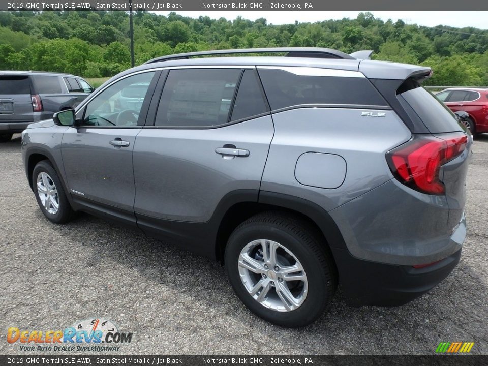 2019 GMC Terrain SLE AWD Satin Steel Metallic / Jet Black Photo #8