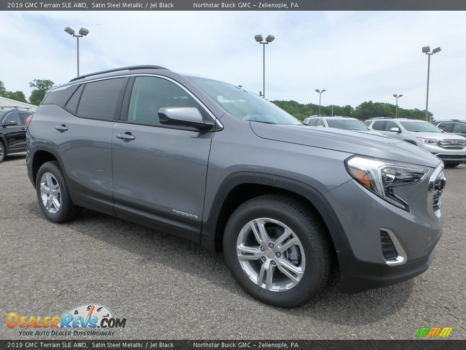 2019 GMC Terrain SLE AWD Satin Steel Metallic / Jet Black Photo #3