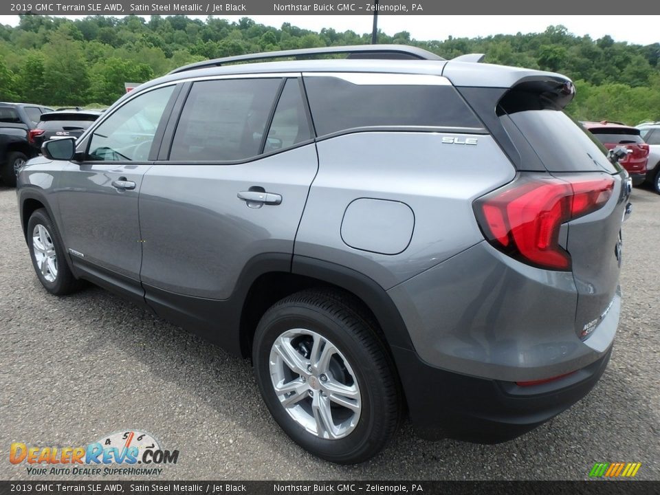 2019 GMC Terrain SLE AWD Satin Steel Metallic / Jet Black Photo #8