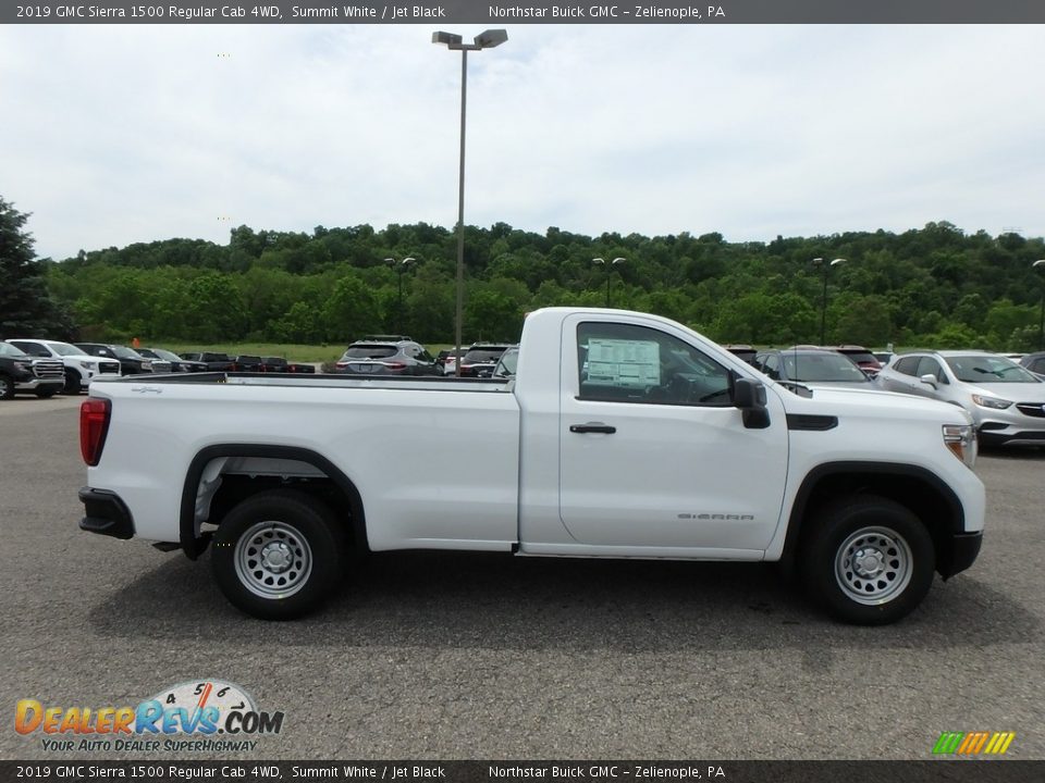 Summit White 2019 GMC Sierra 1500 Regular Cab 4WD Photo #4